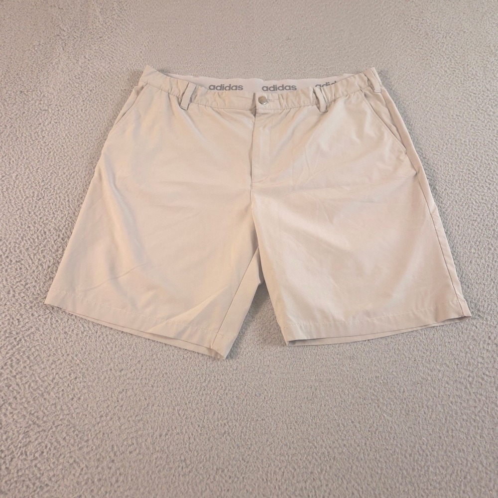 Adidas Shorts Mens 40 Tan Ultimate365 Straight Leg Stretch Performance‎ Golf